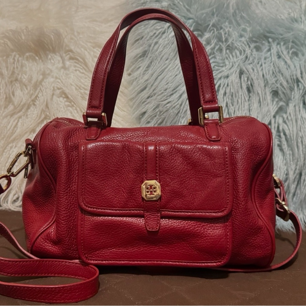 Tory Burch Red Leather Satchel